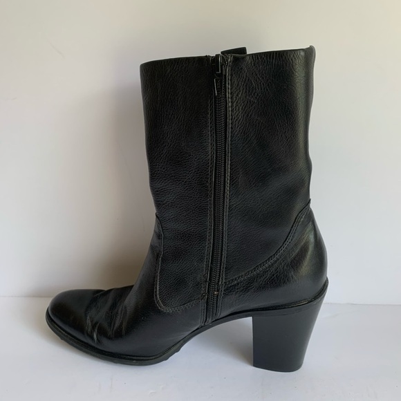 Enzo Angiolini earowena black leather boots size 8.5 - Picture 2 of 14